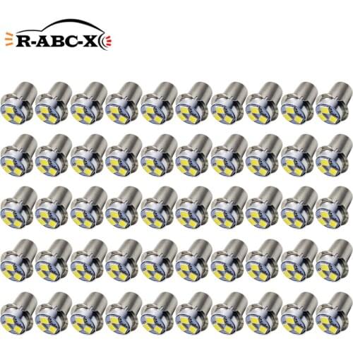 RUIANDSION Wholesale 50X P13.5S PR2 Flashilight Bulb E10 Screw Mini Indicator Light 2835SMD AC 3V 4.5V 6V 12V 6000K White 150Lm