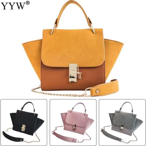 New Fashion PU Leather Wing Bag Woman Casual Pink Yellow Good Quality Crossbody Handbag Soft Surface Streetwear Shoulder Bag