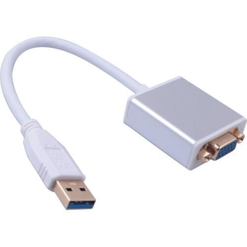 USB 3.0 to VGA Video Display External Cable Adapter 1080P male to female for PC Laptop Windows 2000/ 8/ 7/ XP/Vista