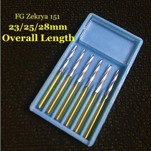 6pcs/pack Dental Tungsten carbide bur drills Zekrya tooth extraction FG burs for dental clinic lab high seed