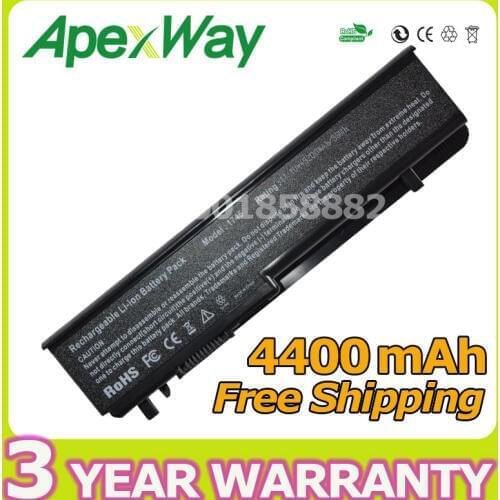 Apexway 6 Cells 4400mAh 11.1v Laptop Battery 312-0186 N855P U164P For dell Studio 17 1745 1747 1749