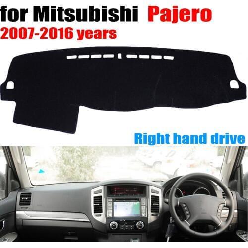 Car dashboard Covers mat For Mitsubishi Pajero 2007 to 2016 Right hand drive custom dashmat car dash pad auto accessories