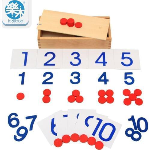 Montessori Wood Counters and Numberals toys for children Learning Math Tool Odd And Even Numbers Educational Toys oyuncak