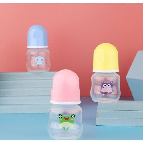 60ml Baby Bottle Feeding Bottle Baby Mini Portable Feeding Safe Newborn Kids Nursing Care Feeder Fruit Juice Milk Bottles