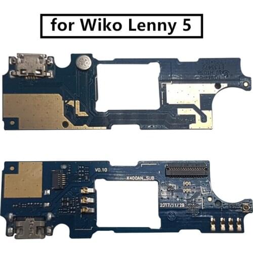 For Wiko Lenny 5 USB Charger Port Dock Connector PCB Board Ribbon Flex Cable phone screen repair spare parts