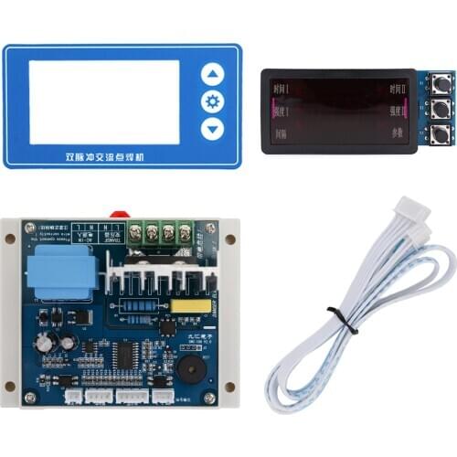 Double Pulse Encoder Spot Welding Machine Control Panel Module Controller Board DIY With Stable Motherboard Plastics Base