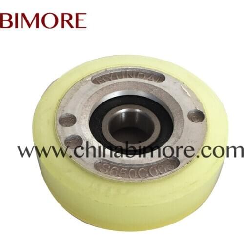 Escalator Step Roller Aluminium S650C003 OD76mm Thickness22mm Bearing6203-2RS