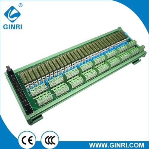 GINRI JR-B32PC-F/24VDC relay board relay module 32channel relay IDC connector 40 pin socket free shipping