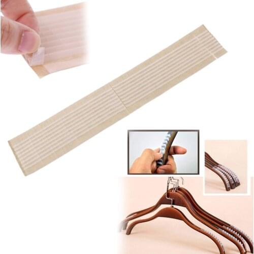 K5DC 66Pcs Silicone Clothes Hanger Non Slip Shoulder Strap Grip Strip Pad With 8 Fins