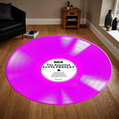 Elvis 2 Patterned Round Carpet, Non Slip Floor Carpet,Kitchen Rug,Teens Carpet, Corridor Rug, area Rug Modern Carpet