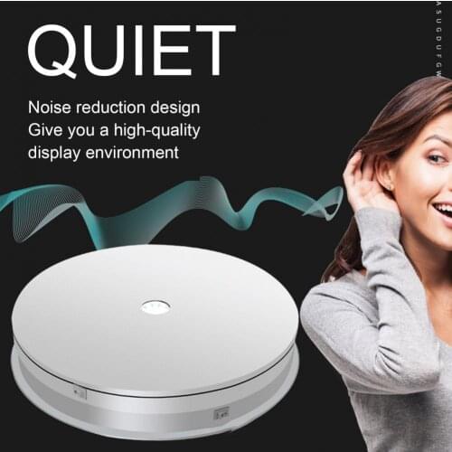 Hot Sales!! Jewelry Turntable Multi-angle Cycle Display Stable Rotation ABS Display Stand Turntable for Home