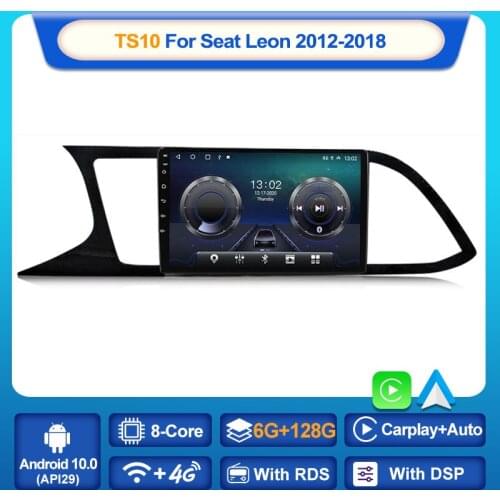 MEKEDE 4G LTE 6+128G Android 10.0 for Seat Leon 3 2012 - 2020 Car Radio Multimedia Video Players Android Auto CarPlay 2 Din Dvd