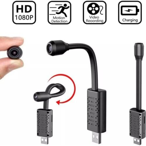 New Mini HD USB Camera Real-time Surveillance wifi IP Camera AI Human Detection Loop Recording Remote View Video Audio Recorder