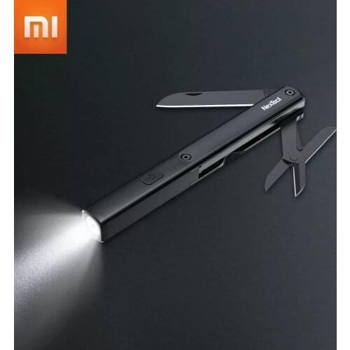 Xiaomi NexTool Multi-function Pen Tool 3-in-1 Pen Flashlight Tactical Mini EDC 2 Modes Type-C Charging LED Portable Flashlight
