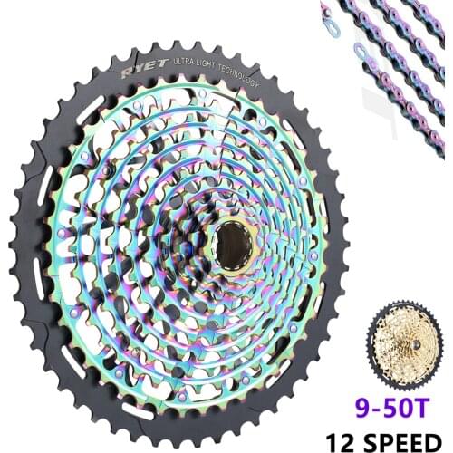 2022 MTB XD 12 Speed 9-50T Cassette Ultralight CNC Steel Rainbow 380g Ultimate 12speed Sprocket 1299 k7 Colorful ULT