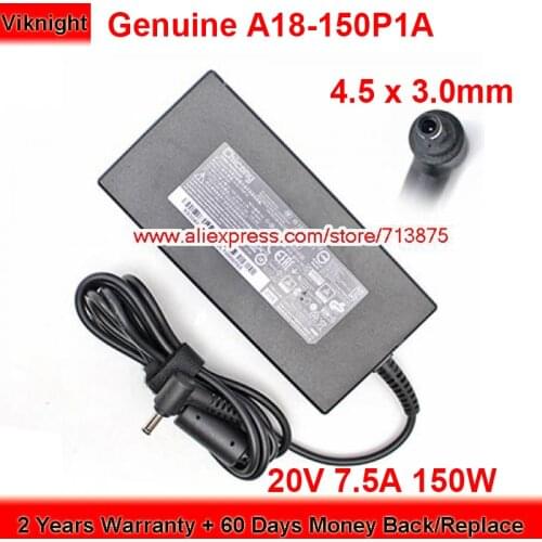 Genuine A18-150P1A 150W Charger 20V 7.5A AC Adapter for Chicony A150A039P with 4.5 x 3.0mm Plug Power Supply