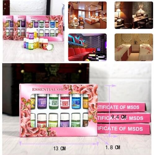 12pc/Set Plant Water Soluble Parfum Essential Oils Air Freshener For Humidifier Incense Burner Aromatherapy Spa Beauty Serum