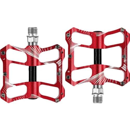 Pedals for bicycle 2Pcs pedal light and fine workmanship aluminum alloy outdoor riding flat pedal педали для велосипеда