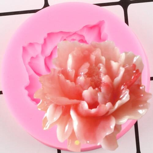 Peony Silicone Mold Wedding Flower Fondant Cake Decorating Tools Chocolate Gumpaste Moulds Candy Making Mould Polymer Clay Molds