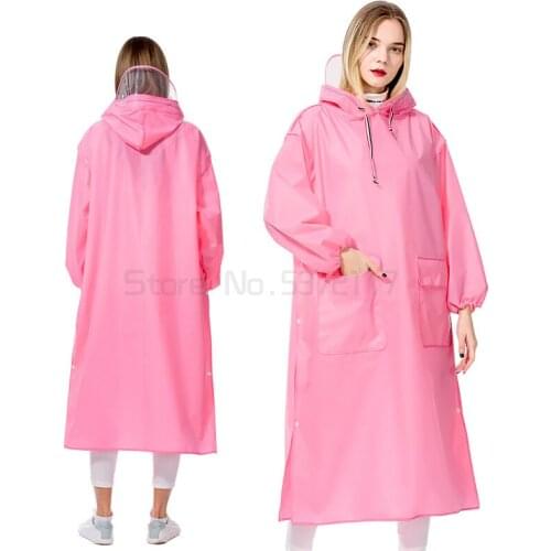 Transparent Bike Scooter Raincoat Jacket Women Plastic Waterproof Poncho Raincoat Motorcycle Clear Yagmurluk Rain Gear AD50RC