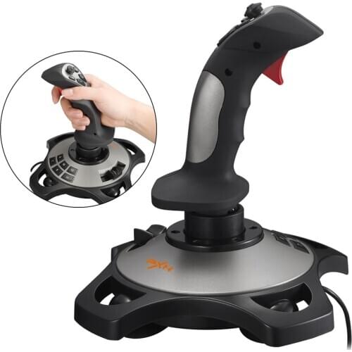 PXN-2113 Flight Simulator Gamepad Controller Joystick For PC/Desktop Simulation Aircraft Vibration Game Controller Accessories