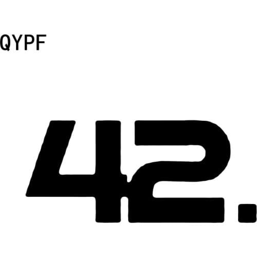 QYPF 15cm*6.6cm Don't Panic - 42 Funny Vinyl Waterproof High-quality Decal Car Sticker Black Silver C15-1864