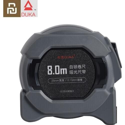 Youpin DUKA Portable Steel Tape Measure 8m Steel Tape Measure Resistance To Fall Distance Measuring Tape Hooks Measuring Tool