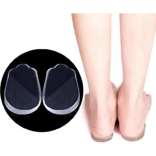 Silicone Gel Clear Insoles Legs Correction Heel Cushion Adults Kids Foot Pads Orthotics X/O-type Legs Corrector Gel Pillow
