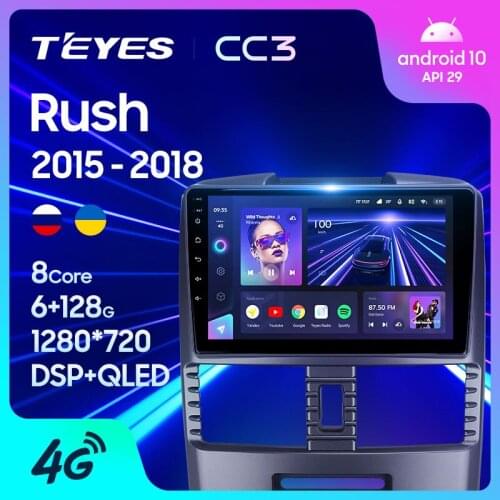 TEYES CC3 For Toyota Rush 2015 - 2018 Right hand driver Car Radio Multimedia Video Player Navigation stereo GPS Android 10 No 2din 2 din dvd