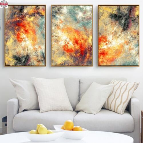 Triptych 5D DIY Diamond Painting new Modern abstraction Diamond Embroidery Full Square Mosaic Cross-Stitch kit Wall Art Pictures