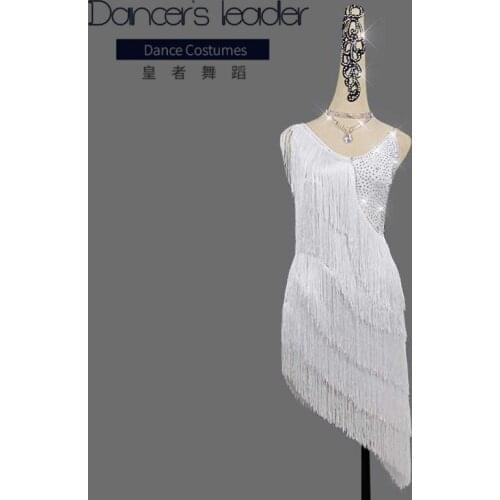 High-end Custom Latin Dance Costume Female Adult Diamond Tassel Chacha Tango Professional Stage Competition Performance Costume