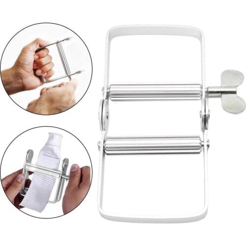 1pcs Tube Squeezer Lazy Toothpaste Dispenser Metal Dye Squeezing Tools Hair Wringer Color Squeezer Tube Paint Cosmetic C2E3