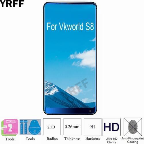 10PCS For Vkworld S8 Glass Protective Film 2.5D 0.25mm 9H Tempered Glass Screen Protector Protective Film For Vkworld S8