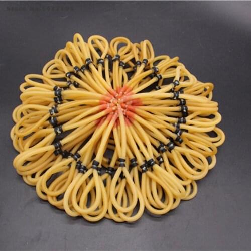 10pcs Powerful 2050 3060 Outdoor Elastic Bungee Rubber Band for Fishing Shooting Slingshot Catapult Replacement Outdoor Sports