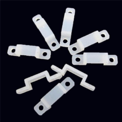 20Pcs/Set New Soft Light Clamp Retaining Clips ABS Fixer Clip With Screw for 3528 RGB LED Strip Light LED Clips 8/10/12mm