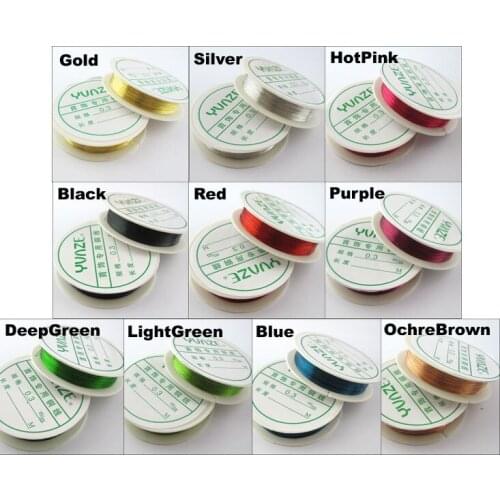 30Meters Copper Beading Jewelry Wire Craft 0.4mm