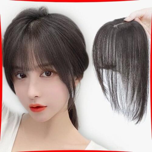 3d Air Bangs Wig Female Natural Invisible Fake Patch Simulation Head Cover Fake Bangs Head Replacement Block Female