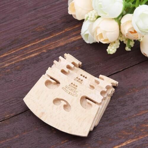 Hot Sale 4pcs Violin Bridges Fiddle Maple Wood for 4/4-3/4 Size Instrument Accessories Violin Strings Bridge Part Tools