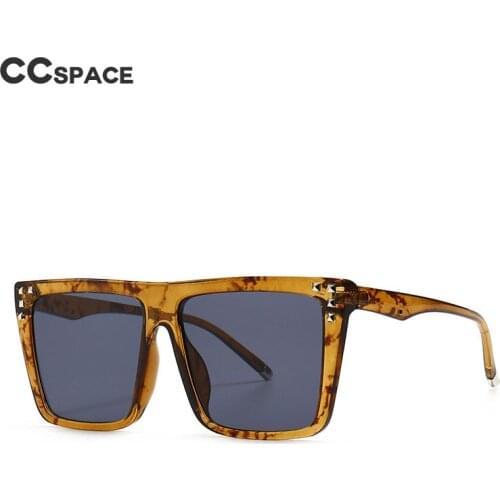 46635 Oversized Square Rivet Sunglasses Men Women Fashion Shades UV400 Vintage Glasses