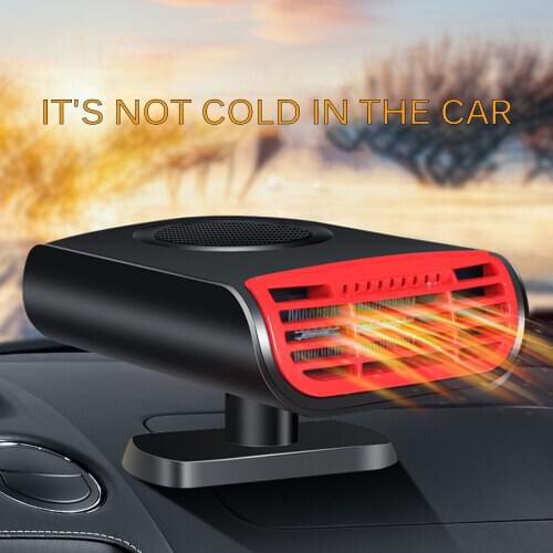 TiOODRE 12V 500W Car Auto Heater Air Purifier Cooler Dryer Demister Defroster 2 In 1 Hot Warm Fan Truck Van Car Accessories