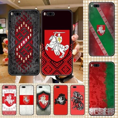 Belarus flag Emblem Phone case For Xiaomi Mi Max Note 3 A2 A3 8 9 9T 10 Lite Pro Ultra black painting prime soft shell 3D funda