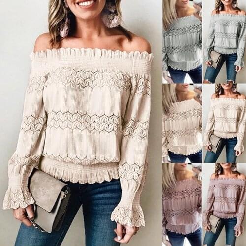CYWANGCANCAN Lace Blouses