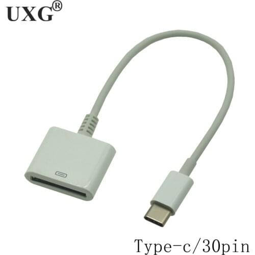 Dock 30Pin Female to USB-C USB 3.1 Micro USB Lightning 8pin Type C Male Short Charging Cable For Huawei Xiaomi Mac Onplus 10cm