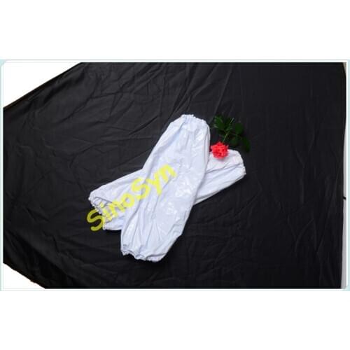 FQS0106 White PVC Water-proof Arm Sleeves Working Safty Protective Dust proof Forearm Oversleeve