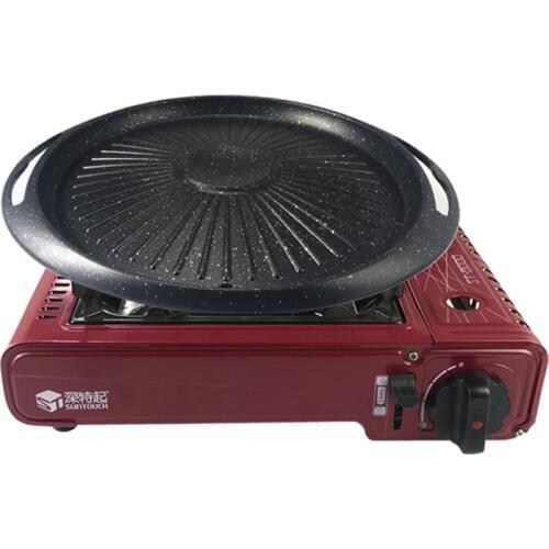 Korean baking tray medical stone coating convenient home outdoor barbecue BBQ grill plate roasting pan bakeware pot