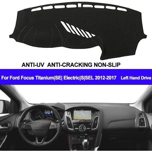 TAIJS Car Dashboard Cover Dash Mat Dash Pad Carpet Dashmat Anti-UV For Ford Focus Titanium /SE /Electric /S /SEL 2012-2016 2017