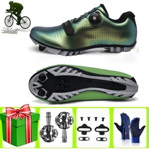 Self-Locking Professional Bike Cycling Shoes New Sapatilha Ciclismo MTB SPD Waterproof Athletic Bicycle Men Sneakers Women