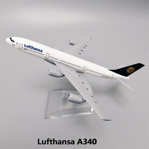 NEW 16cm Germany Lufthansa Airbus A340 Airlines 1:400 Scale Deicast Airplane Air Plane Model Alloy Metal HOT Toys CE Aircraft