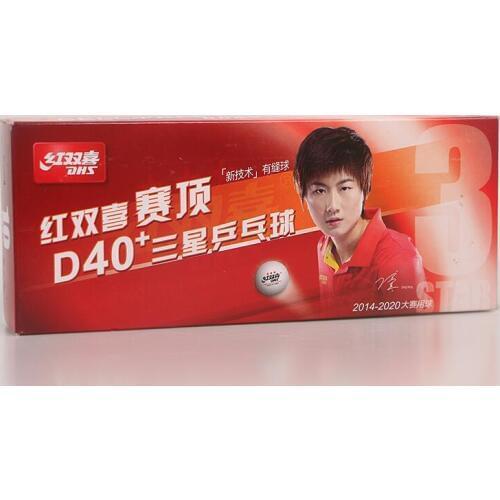 Newest DHS 3-Star Dingning D40+ Table Tennis Balls New Material Plastic Poly Ping Pong Balls