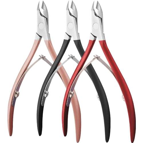Nail Cuticle Scissors Stainless Steel Manicure Pedicure Tools Clipper Dead Skin Remover Scissor Plier Pusher Tool 2